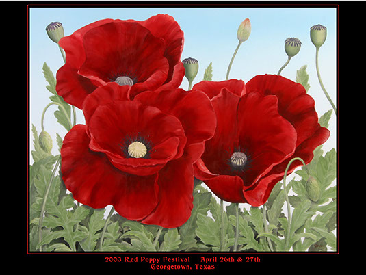 Red Poppy Poster 2003