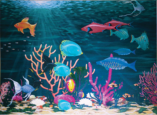 1st fish painting