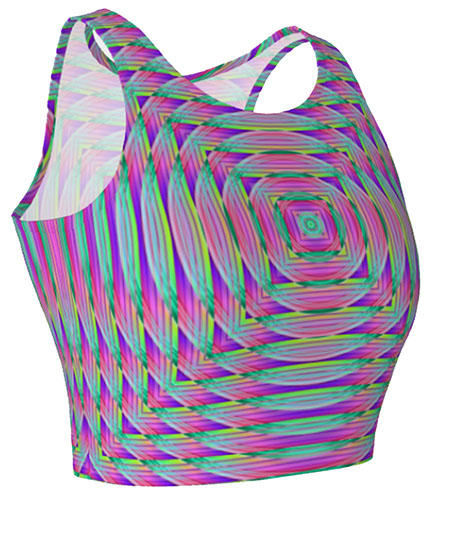InterferencePatternAthleticCropTop